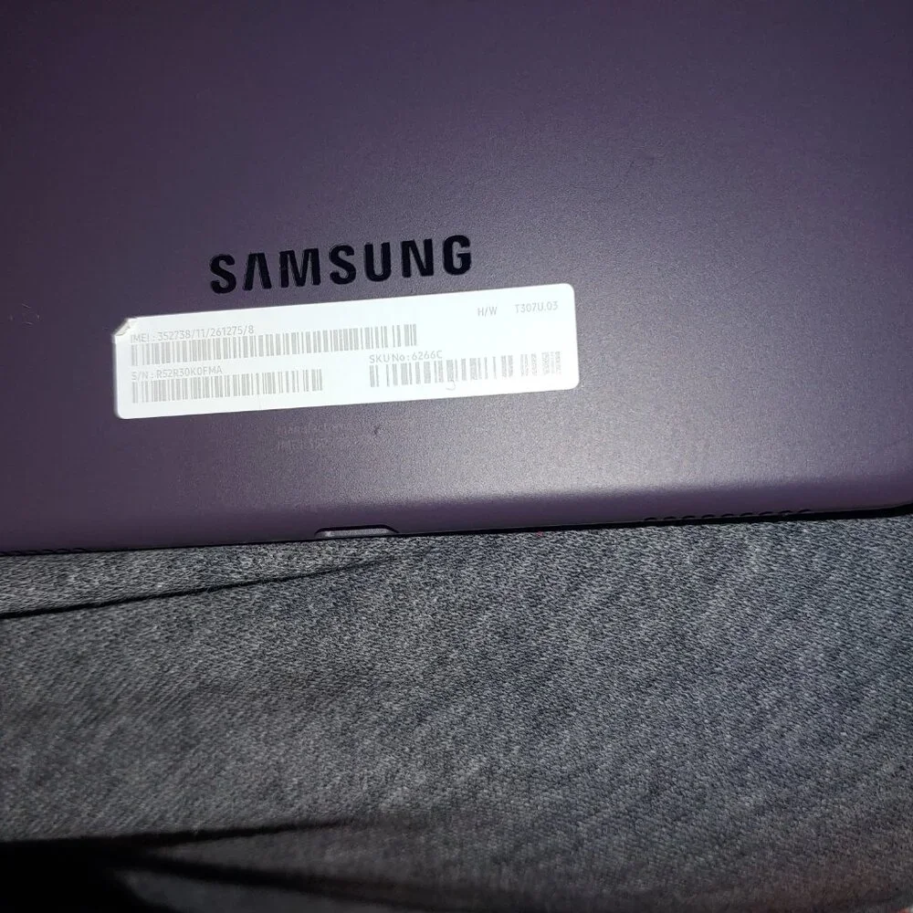 UNUSED SAMSUNG TAB A TABLET. NETWORK UNLOCKD. REQUIRES FRP BYPASS AND SIM TRAY.